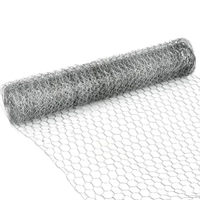 Image of FOROREH 5m Chicken Wire Net, Galvanized Hexagonal Mesh, Rabbit Animal Fence Metal Garden Netting Fencing for Gardening DIY Craft and Home Decors