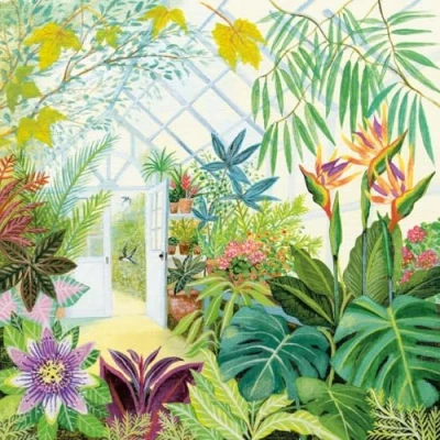 Image of Coast and Country Inside the Glasshouse Blank Greeting Card with Envelope
