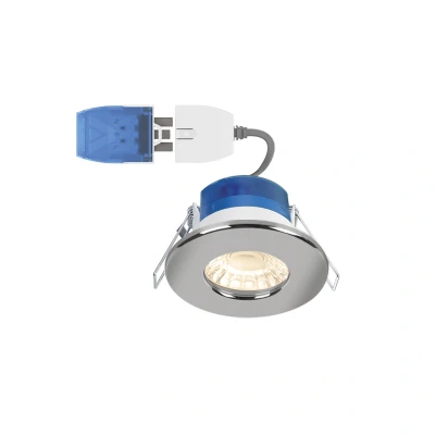 Image of Aurora R6 FastRFix Fixed 6W Fire Rated LED Downlight Chrome 4000K