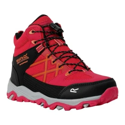 Image of Regatta Kids Waterproof Samaris Iii Walking Boots Pink Potion, Size: UK Infant 11