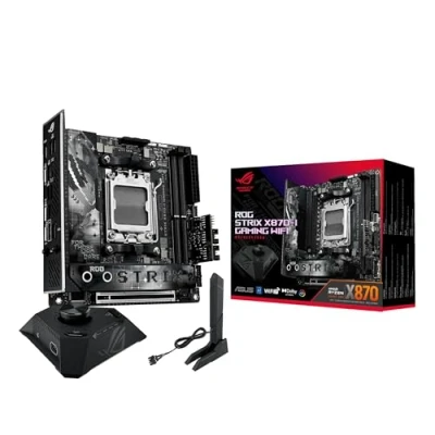 Image of ASUS ROG Strix X870 I Gaming WiFi Motherboard Socket AM5 (AMD, X870, Mini ITX, 10+2+1 Power Stages, Dynamic OC Switcher, Core Flex, DDR5, 7, M.2, PCIe 5.0)