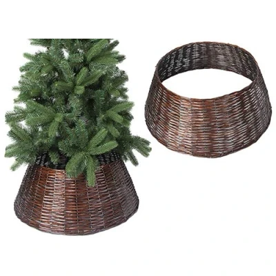 Image of Toyland® Willow Tree Skirt Base Cover Christmas Decoration (56CM, BROWN)