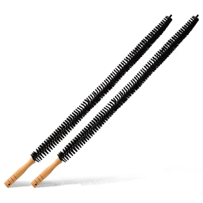 Image of Joeji&#039;s Kitchen Set of 2 Radiator Cleaner Brush Duster Long Thin Bristles &amp; Wooden Handle Flexible Reach for Hard to Cleaning Reduce Energy Bills…