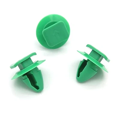 Image of VVO Fasteners Green Plastic Rear Wheel Arch Flares &amp; Moulding Trim Clips for Fiat 500X, (Pack of 10)
