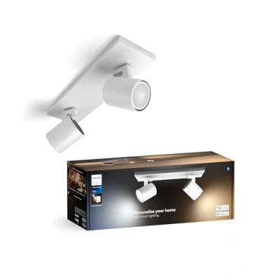 Image of Philips Hue White Ambiance Runner Tunable Smart LED 2 Spot Ceiling Light