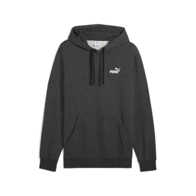 Image of PUMA ESS Small No. 1 Logo Hoodie FL Dark Gray Heather