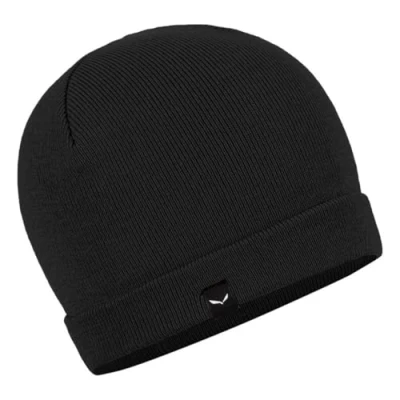 Image of Salewa Puez Merino Beanie, Black Out, Unisex
