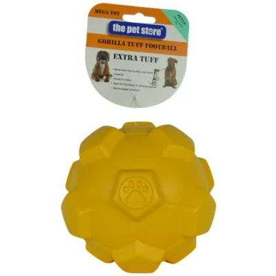 Image of The Pet Store Gorilla Tuff Floating Football Dog Toy, Ideal for Throwing and Retrieval Games on land in water. Encourages Healthy Exercise your Dog.