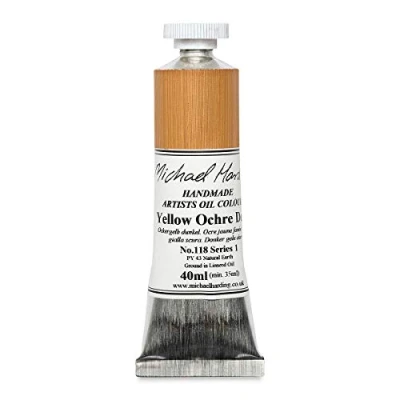 Image of Michael Harding Oil Colour : 40ml Yellow Ochre Deep