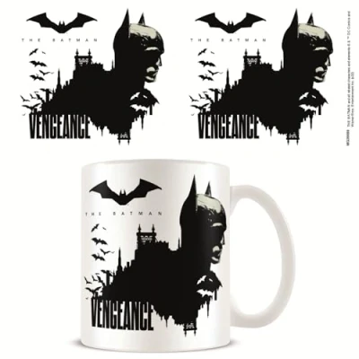 Image of The Batman Mug (Gotham Design) 11oz Ceramic in Presentation Gift Box Official Merchandise, White