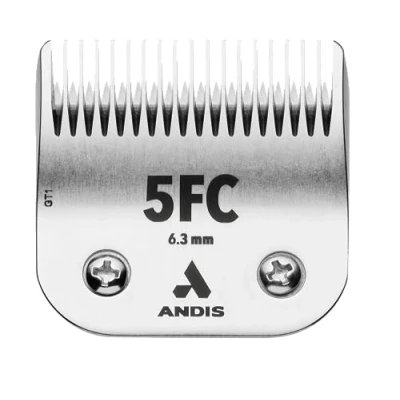 Image of Andis 72630 Edge Detachable Dog Clipper Blade, Equipped with Stainless Steel for Precision Trimming, Fits Motor Driven Trimmer, Pet’s Fast Touch Ups and Full Grooming, Size 5Fc, Silver
