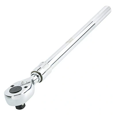 Image of NEIKO 03069A 3/4 Inch Drive Extendable Ratchet Handle, 24 Tooth Reversible Ratcheting Feature, Extends to 39 Inches