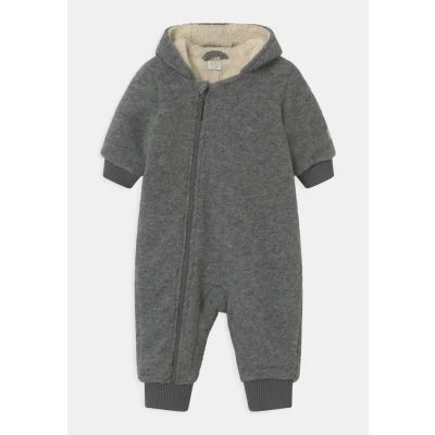 Image of Lindex Unisex Jumpsuit for kids, Size: 2 4m, Light grey melange