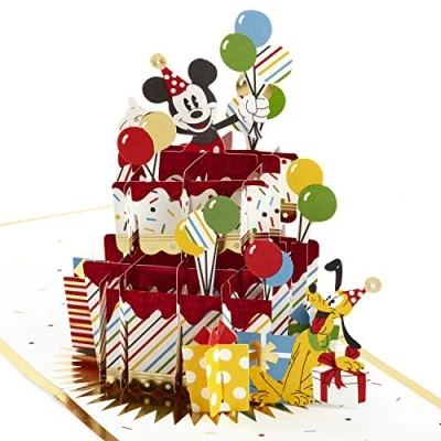 Image of Hallmark Signature Paper Wonder Pop Up Birthday Card (Disney Mickey Mouse and Friends)