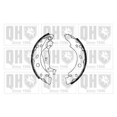Image of 449502110 Brake Shoes QUINTON HAZELL BS1121 200mm 32mm SMART: Fortwo II Coupe, Convertible, Roadster Convertible