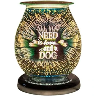 Image of lesser and pavey LP46743 Bulb Shaped Desire Aroma Touch Lamp 3D Multicolour Love Dog text design 1 Pc, Multicolor