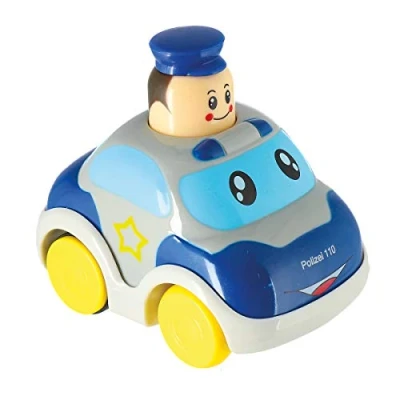 Image of Bieco Push and Go Car Police Baby Cars Toy for 1 Year olds Press old Toddler Toys Boys Gifts