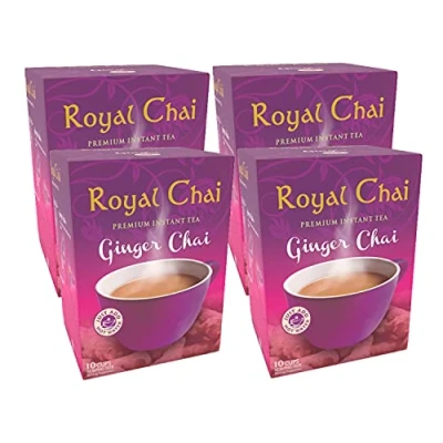 Image of Royal Chai Ginger Instant Indian Tea sweetened 220g x 4