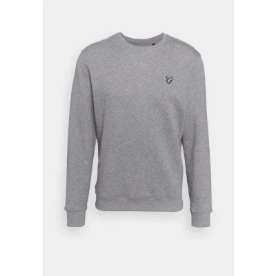 Image of Lyle &amp; Scott Crew Neck Sweatshirt Mid Grey Marl XL