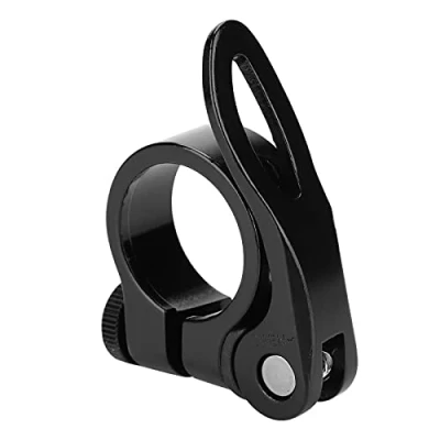 Image of Bike Seat Clamp Quick Release, Aluminum Alloy Material, 28.6mm Post for Post(Black) Bicycles and Spare Parts