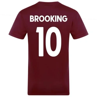 Image of West Ham United FC Mens Brooking 10 Poly T Shirt Claret XL