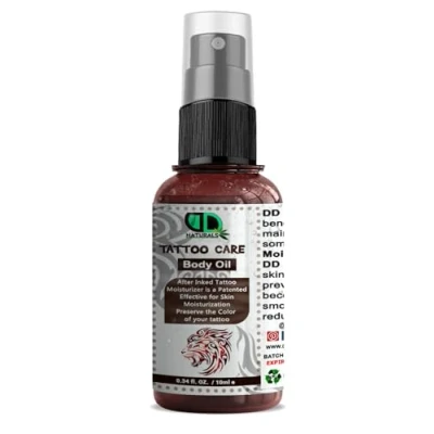 Image of Tattoo Skin Moisturiser and Aftercare Oil Intense Care Ointment, Formulated with Provitamin, Natural Organic (10ml Spray)