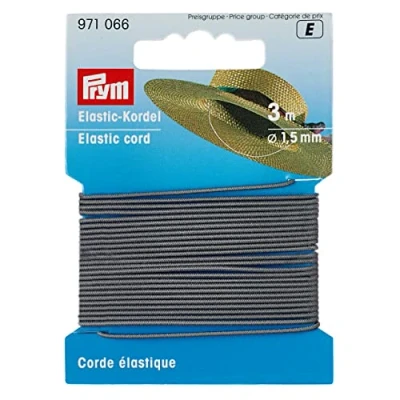 Image of Prym Elastic Cord, Elastodiene: 55%, Grey, 3 M