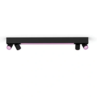 Image of Philips Hue Centris Colour Smart LED 4 Spot Ceiling Light Black