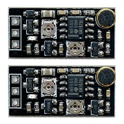 Image of QINIZX 2PCS DC 3V 15V 5V 12V Voice Control Delay Switch Miniature Microphone Sound Activated Time Turn Off Module Alarm Sensor for LED Relay Electronic Device