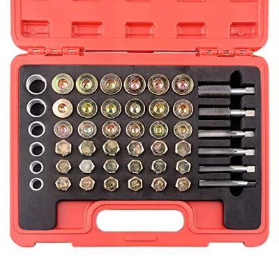 Image of DAYUAN 114pcs M13 M22 Oil Pan Thread Repair Kit Sump Gearbox Drain Plug Tool Set