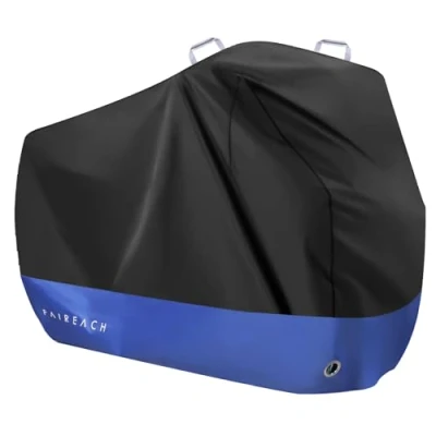 Image of Faireach Bike Cover Waterproof Outdoor, 210D Premium Fabric Bicycle Cover, Anti Dust Rain Snow UV, for Mountain, Road &amp; Heavy Duty Bikes with Lock Holes Storage Bag
