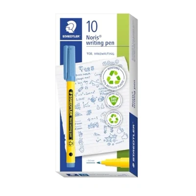 Image of STAEDTLER Noris Handwriting Pen Delft Blue Box of 10, 307 63