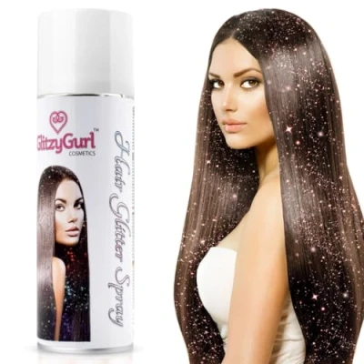 Image of Hair Glitter Spray 125ml Made in UK (Champagne Pink)