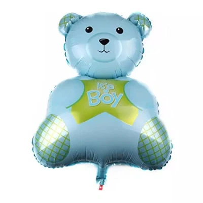 Image of Foil Balloon Baby Boy, Bear, Approx. 75 x 49 cm Party Decoration Children&#039;s Birthday Helium XXL Girl Boy Shower