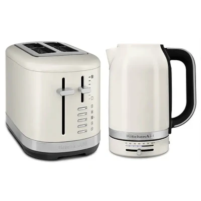 Image of KitchenAid Breakfast Suite Porcelain 1.7L Kettle and 2 Slice Toaster Set