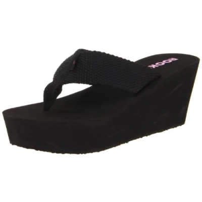 Image of Rocket Dog Women&#039;s Diver Webbing Flip Flop, Black, 5 UK