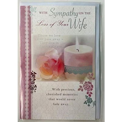 Image of With Deepest Sympathy on the Loss of your Wife Card