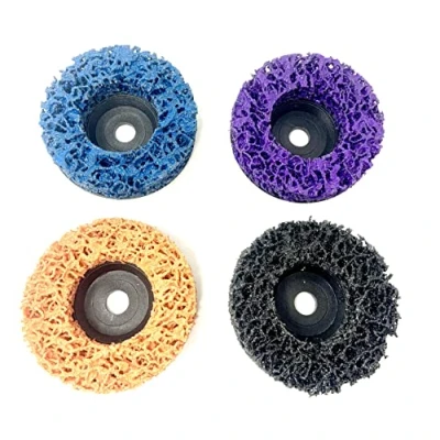 Image of WELLERWERKZEUGE Set of 4 CSD Discs Coarse Cleaning Sanding Disc Suitable for Mini Battery Angle Grinder such as Bosch GWS 12 10.8 76 x 10 mm