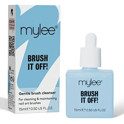 Image of MYLEE Brush It Off Nail Art Gel Cleaner Professional Grade for Brushes Vegan, Clear, and Alcohol Free Cleanser Solution