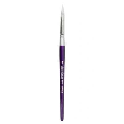 Image of Silver Brush Limited 8815S Silk 88 Triangle for Watercolour, Gouache, and Acrylic Paint, Size MD, Short Handle