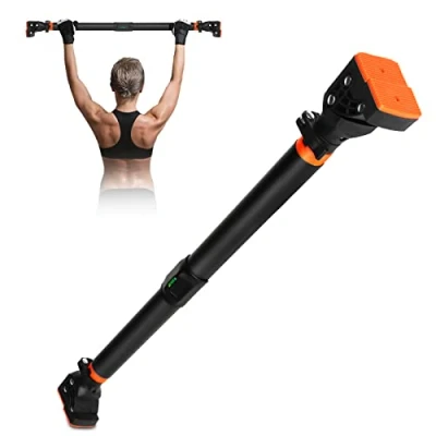 Image of Pull Up Bar for Doorway, AETKFO Chin Strength Training Bars Adjustable Upper Body Trainer Workout Door Fitness Exercise Gym Equipment Home Indoor, No Screw Installation