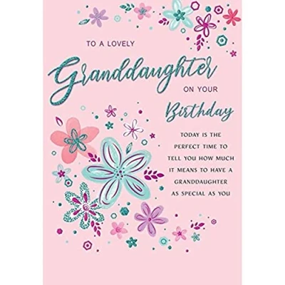 Image of Regal Publishing Modern Birthday Card Granddaughter 9 x 6 inches, C80740
