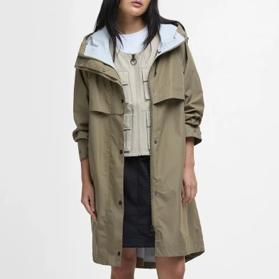 Image of Barbour Jayla Waterproof Parka, Women&#039;s, Size: 16, Dusky green