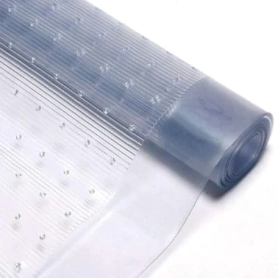 Image of CAPRICAN Vinyl Heavy Duty Clear Plastic Carpet Protector Roll Waterproof, Anti Slip Runner for Home Floor Protector, Office, Hallway, Kitchen &amp; Household Essentials (6ft x 27)