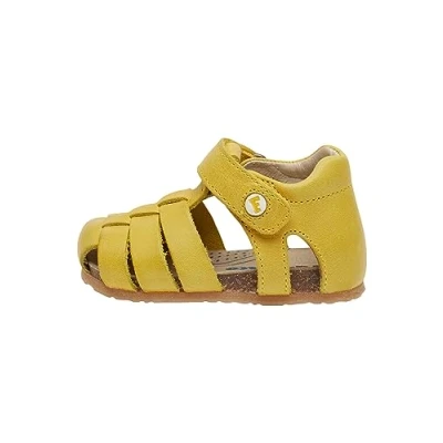Image of Falcotto Alby Closed Toe Fisherman Leather Sandals Yellow 20