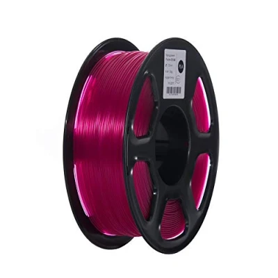 Image of TOPZEAL 3D Printer Filament, Transparent Series Color PLA Filament 1.75mm, Dimensional Accuracy +/ 0.05mm, 2.2LBS(1KG) Spool for and Pen (Transparent Purple)