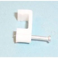 Image of cable Tex Flat clips 100 Pack for 2.5 mm twin &amp; earth White