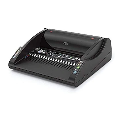 Image of GBC CombBind C200E Binding Machine, Electronic Punching, 15 Sheet Punch Capacity, 330 A3 and A4, Black, 7101045UK