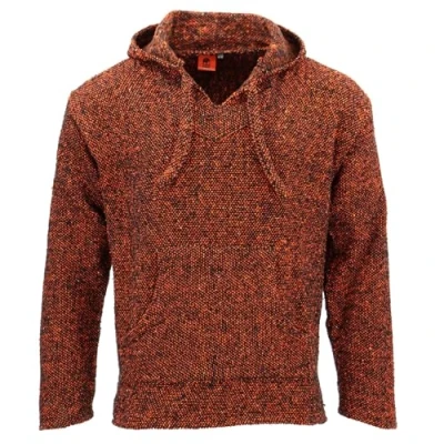 Image of LOUDelephant Recycled Mexican Baja Jerga Hoody Orange Fleck (4X Large)