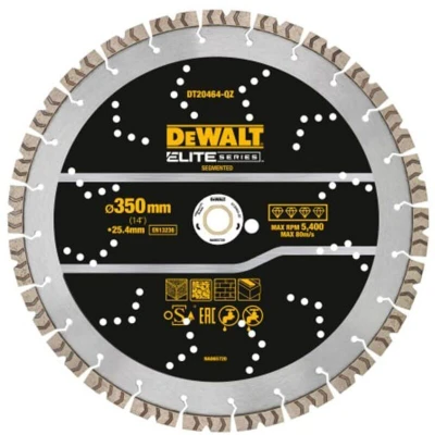 Image of DeWalt Elite Series All Purpose Diamond Segmented Wheel 350 X 25.4mm